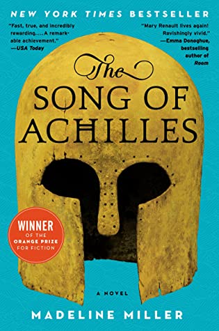 The book cover for Song of Achilles by Madeline Miller