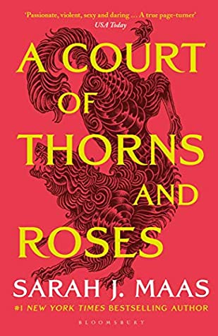 the book cover for A Court of Thorns and Roses by Sarah J. Maas