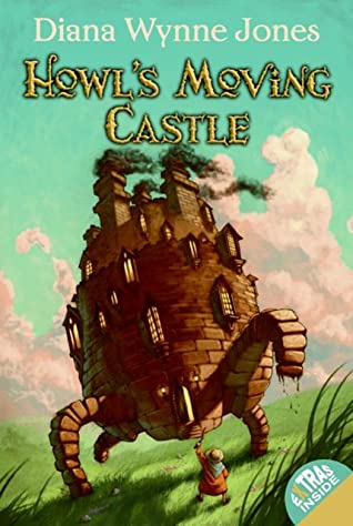 the book cover for Howl's Moving Castle by Diana Wynne Jones